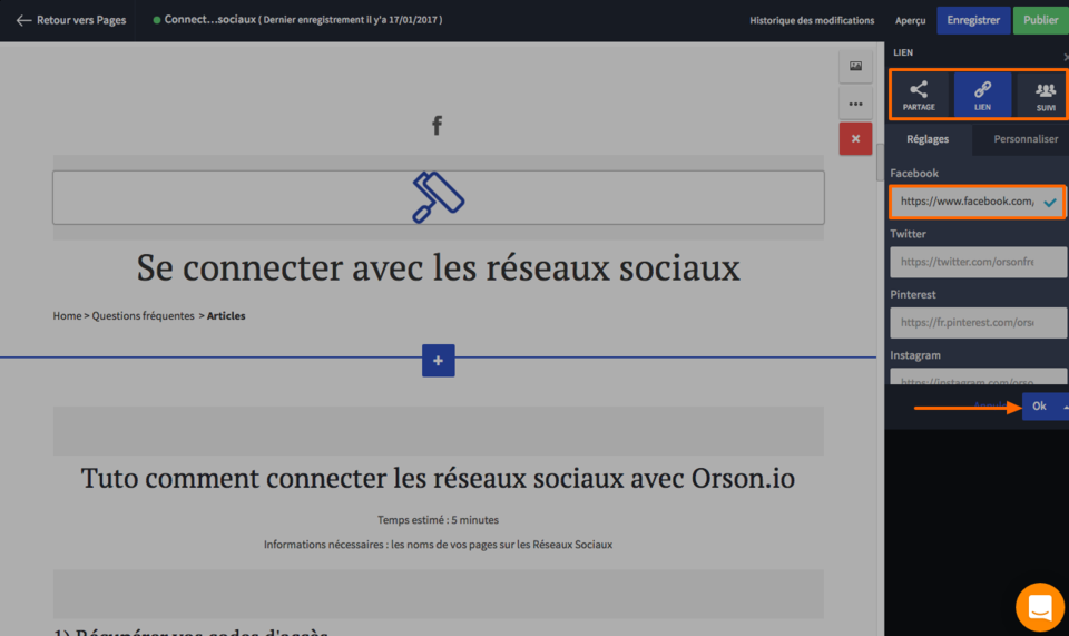 Se connecter sur les réseaux sociaux de l'entreprise