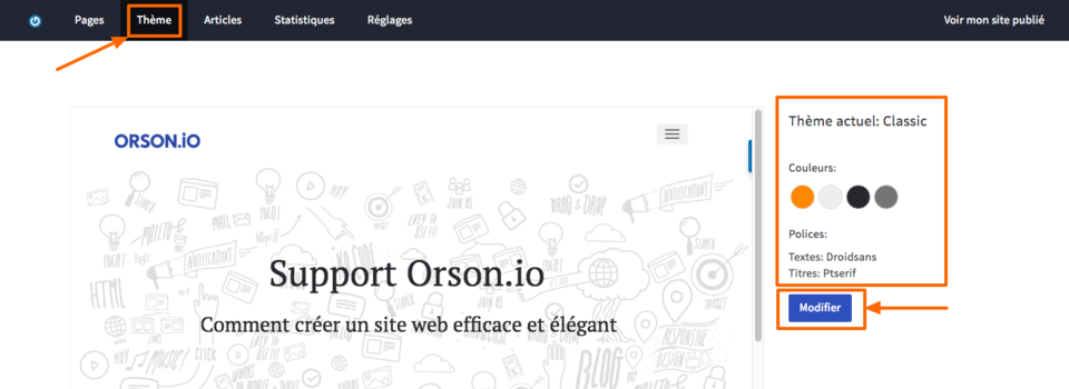 Créer le design d'un site web