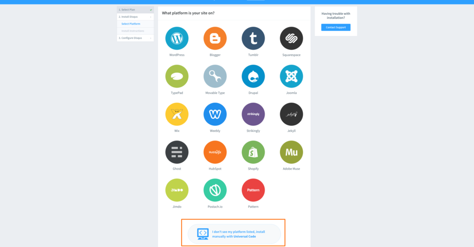 Installer Disqus manuellement