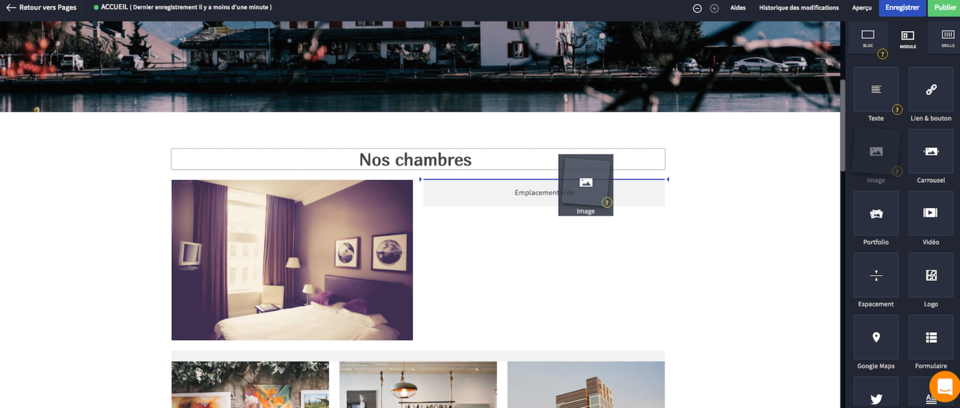 Personnaliser mon site d'hôtel et gîte