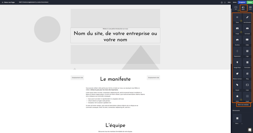 Ajouter des élément à mon site avec les modules